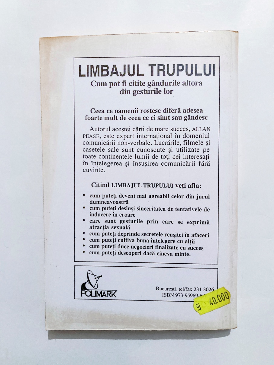 Limbajul trupului - Cum pot fi citite gândurile altora din gesturile lor - imagine 4