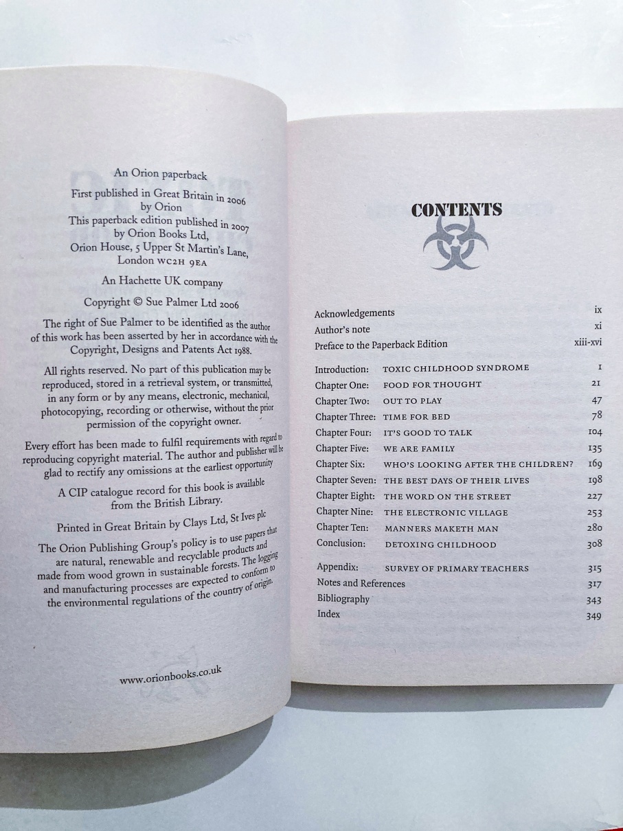 Toxic childhood - How the modern world is damaging our children and what we can do about it - imagine 2