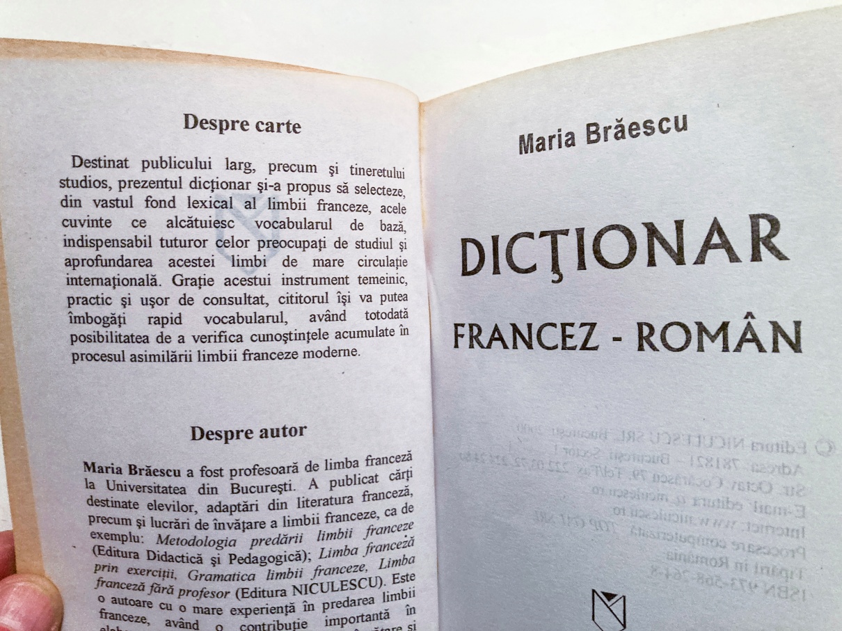 Dicționar român-francez + Dicționar francez-român - imagine 4